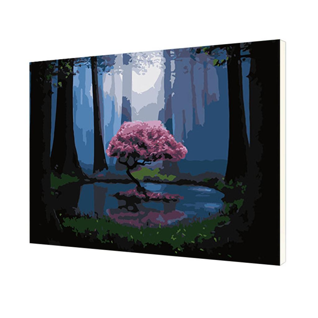 Картина по номерам Lesko DIY Посреди леса 40x50 см (ZC3067)