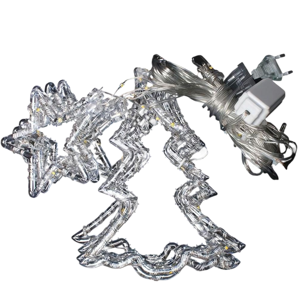 Гирлянда-штора Звезда и елка 8 режимов освещения 3х0,8 м Белый теплый (16917h) - фото 4 Гирлянда-штора Звезда и елка 8 режимов освещения 3х0,8 м Белый теплый (16917h) - фото 4