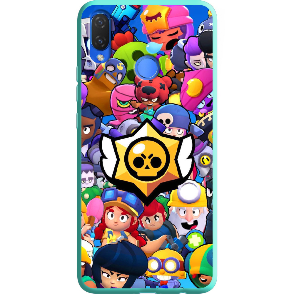 Чехол Boxface Huawei P Smart Plus Brawl Stars Мятный силикон (34912-up2389-36134)