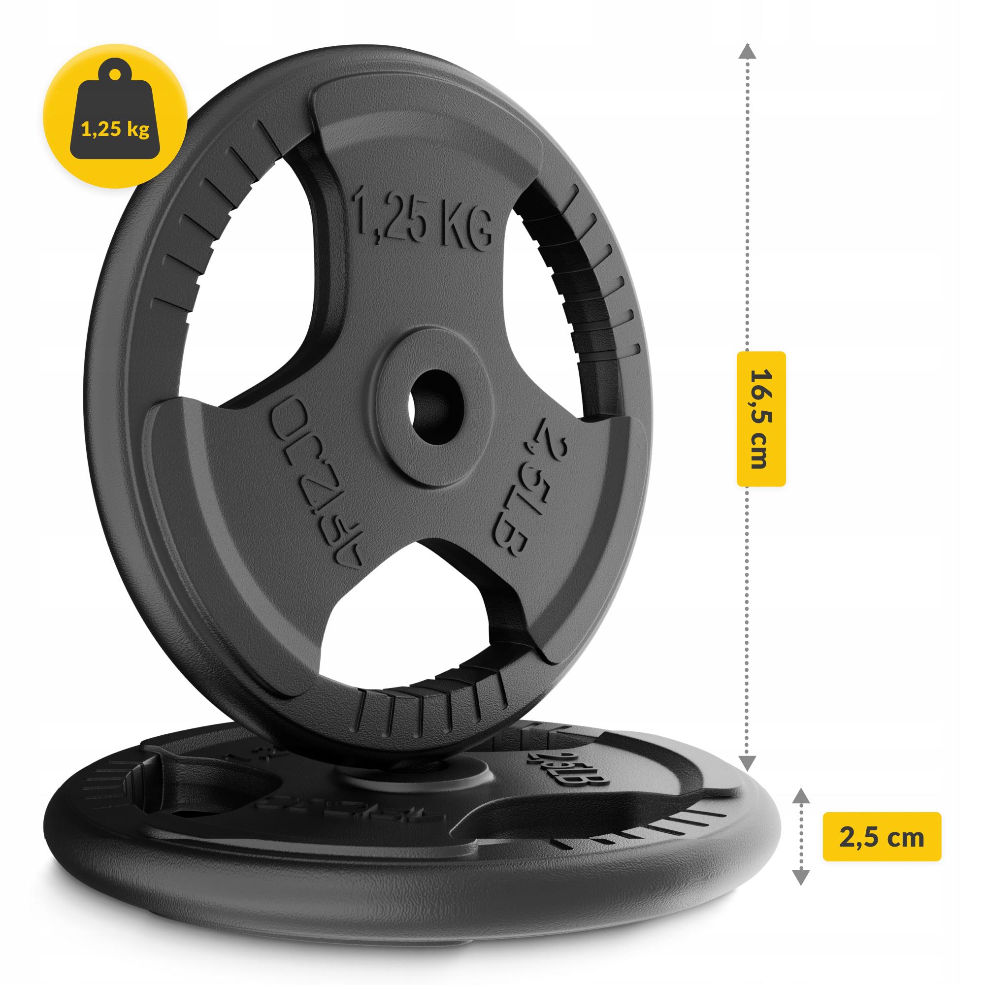 Диск металевий 4fizjo 2 x 1.25 кг 26 мм Black (P-5905973401357) - фото 4 Диск металевий 4fizjo 2 x 1.25 кг 26 мм Black (P-5905973401357) - фото 4