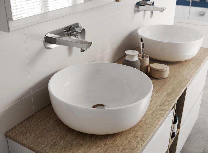 Раковина на столешницу Cersanit Moduo круглая 40 см (K116-048) - фото 4 Раковина на столешницу Cersanit Moduo круглая 40 см (K116-048) - фото 4