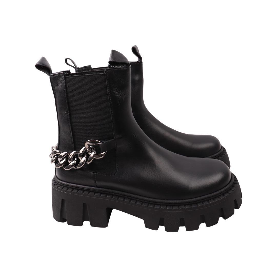 Ботинки женские AQUAMARIN натуральная кожа р. 36 Черный (2071-22ZHC)