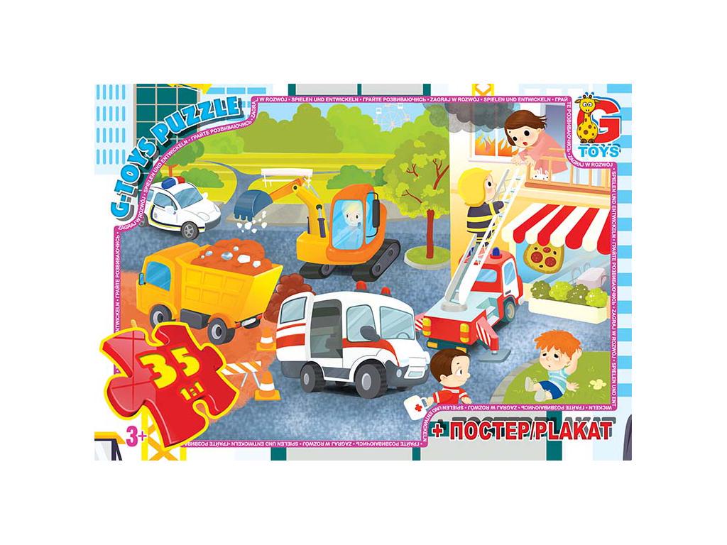 Пазл Вчимося з задоволенням Аварійні служби 35 ел.