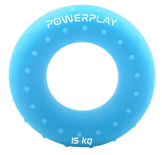 Эспандер кистевой силиконовый PowerPlay PP-4338 Hand Grip Light 15 кг Голубой (PP_4338_Blue_15kg)