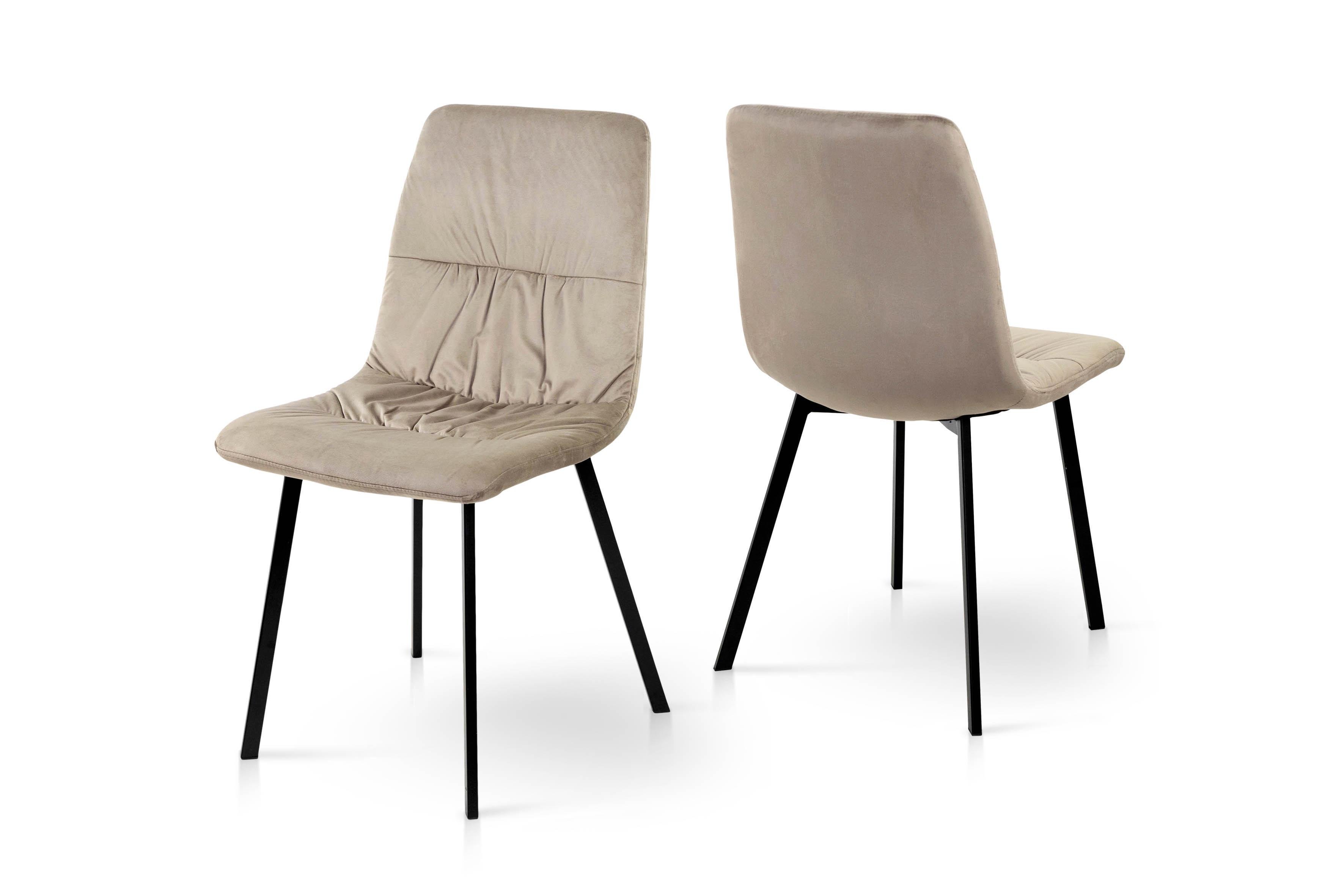 Стілець для кухні та вітальні ГРЕЙС Авері 440х890х460 мм Чорний/Мокрий пісок (GAА0056395) - фото 4 Стілець для кухні та вітальні ГРЕЙС Авері 440х890х460 мм Чорний/Мокрий пісок (GAА0056395) - фото 4