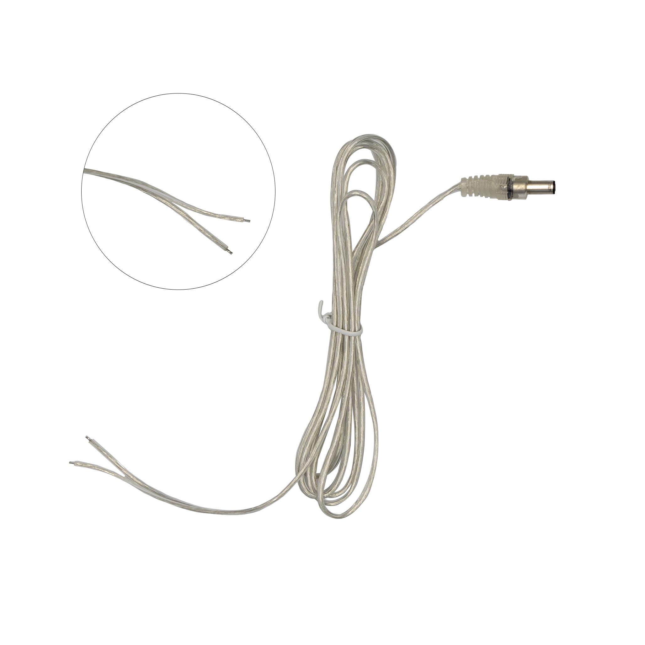 Провід Prolum прозорий з роз'ємом тато 2х0,5 мм/2 м (29821974) - фото 3 Провід Prolum прозорий з роз'ємом тато 2х0,5 мм/2 м (29821974) - фото 3