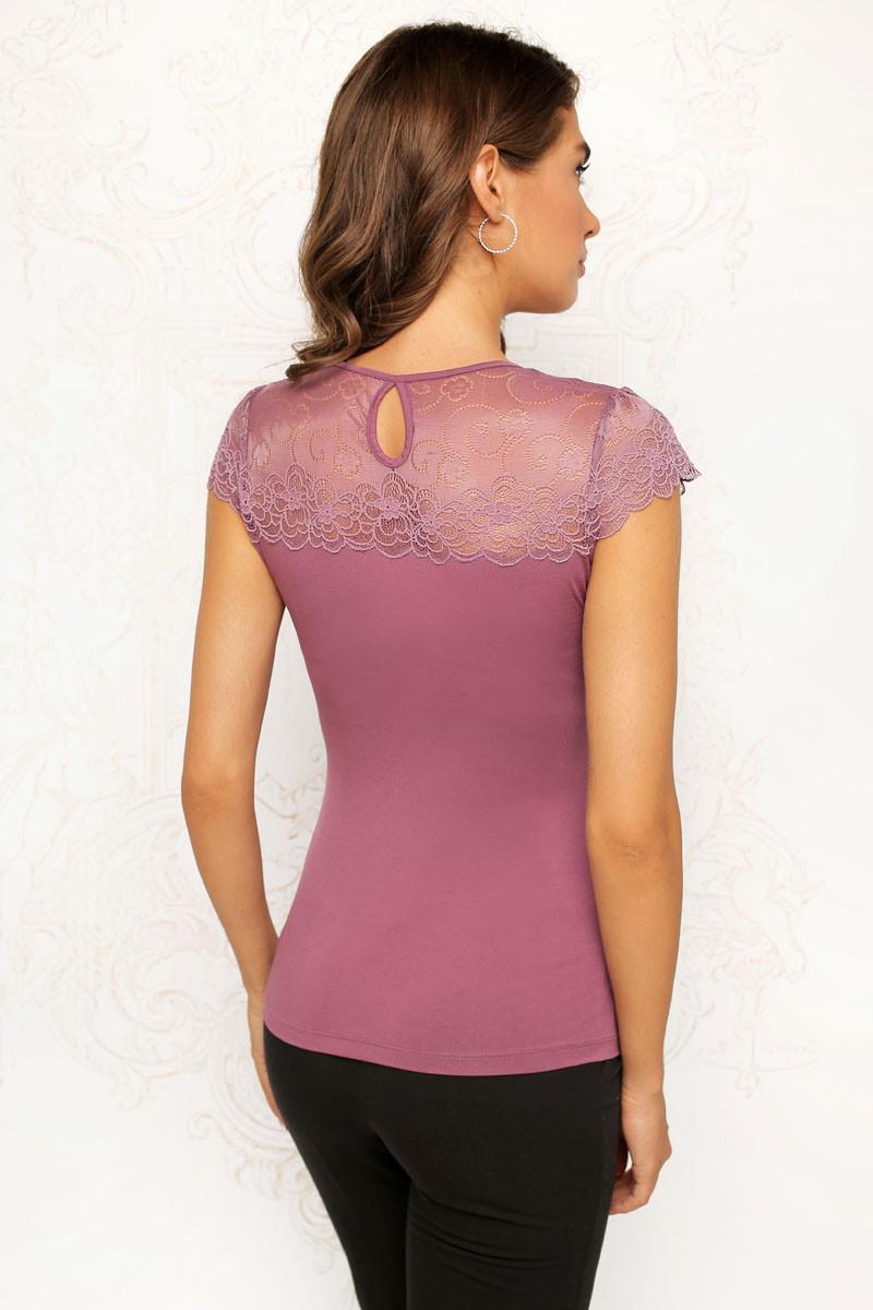 Блуза Anabel Arto р. 50/XXL Серо-лиловый (64607) - фото 4