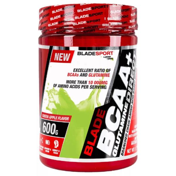 Аминокомплекс для спорта Blade Sport BCAA + Glutamine Direct Green Apple 600 г/50 порций (24088116)