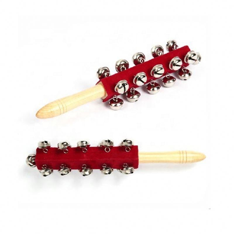 Бубонці на ручці Руді дерев'яні 26 см (Д322у-А) - фото 4 Бубонці на ручці Руді дерев'яні 26 см (Д322у-А) - фото 4