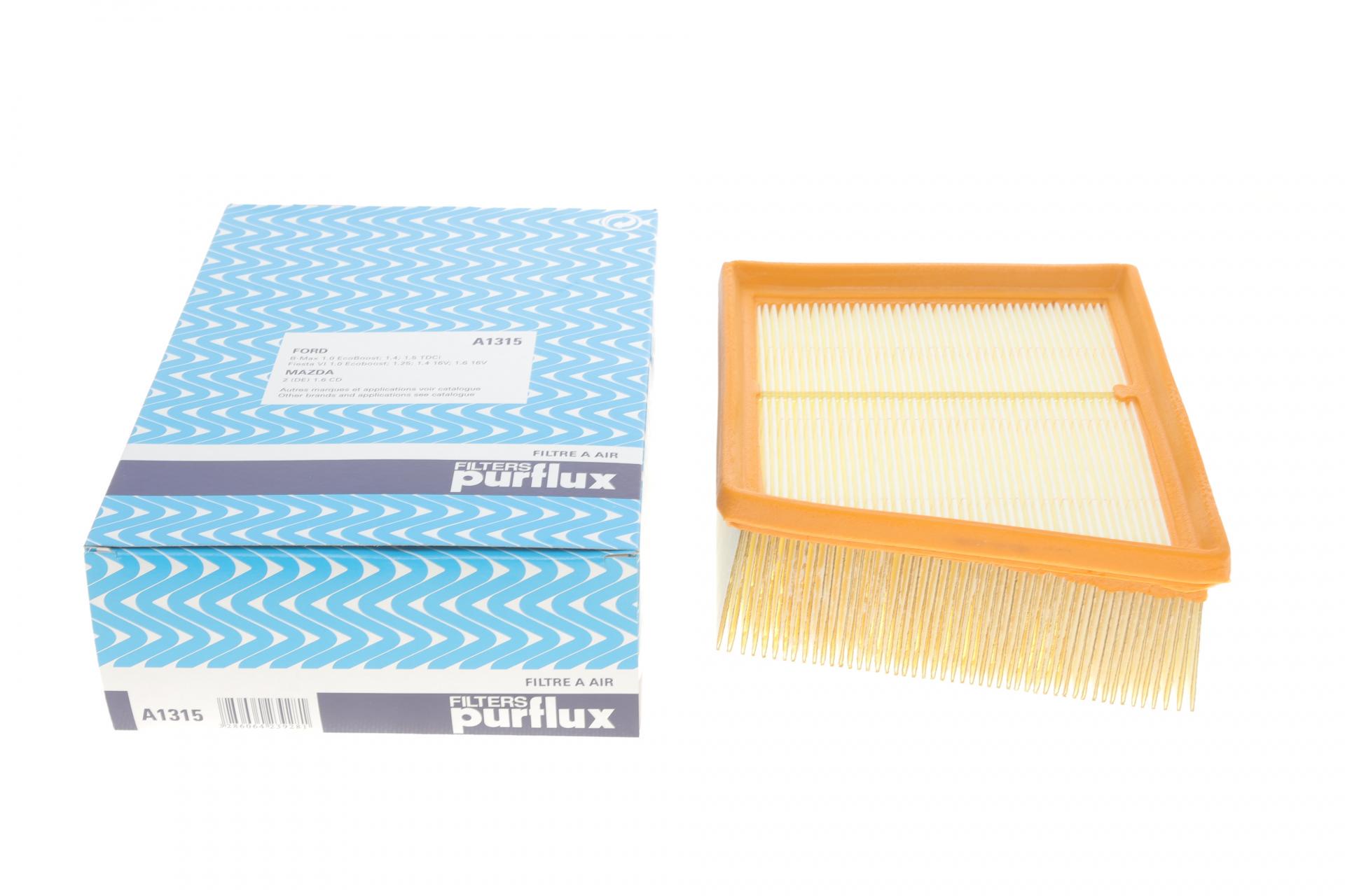 Фильтр воздушный PURFLUX для Ford Fiesta 1,0-1,6TDCI 08- (A1315)