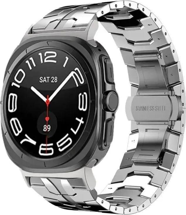 Браслет металлический Mykit для Samsung Galaxy Watch Ultra 2025 Silver (41416-59)