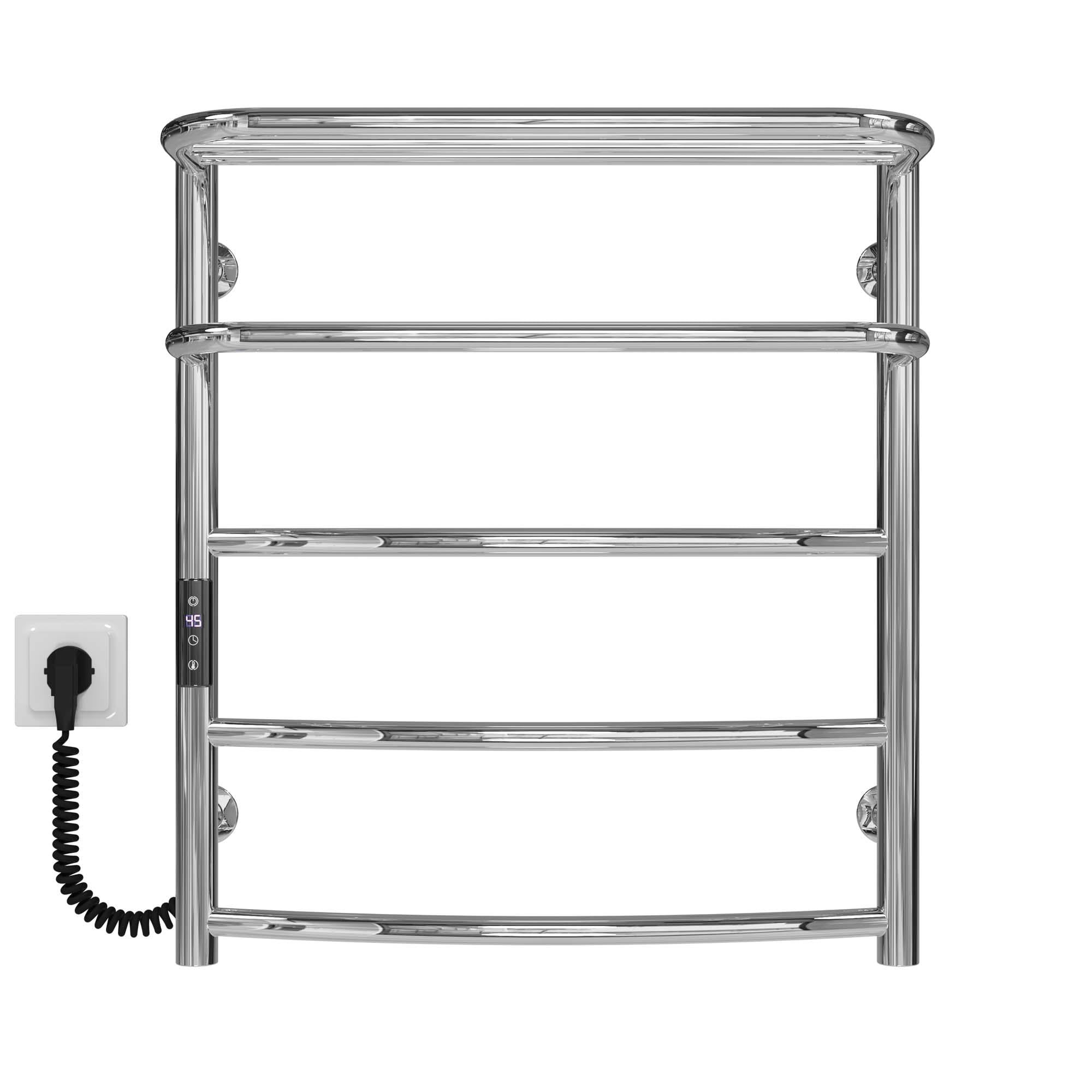 Полотенцесушитель электрический Deffi Отель П5 JD03 левое подключение нержавеющая сталь 500x600 мм Хром (C.OD.60.50.5.ECL1)