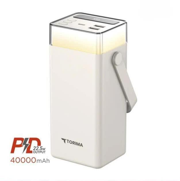 Повербанк Torima TRM-1041 40000 mAh Type-C Lightning 22,5 Вт с быстрой зарядкой RGB LED White (30774037) - фото 2 Повербанк Torima TRM-1041 40000 mAh Type-C Lightning 22,5 Вт с быстрой зарядкой RGB LED White (30774037) - фото 2