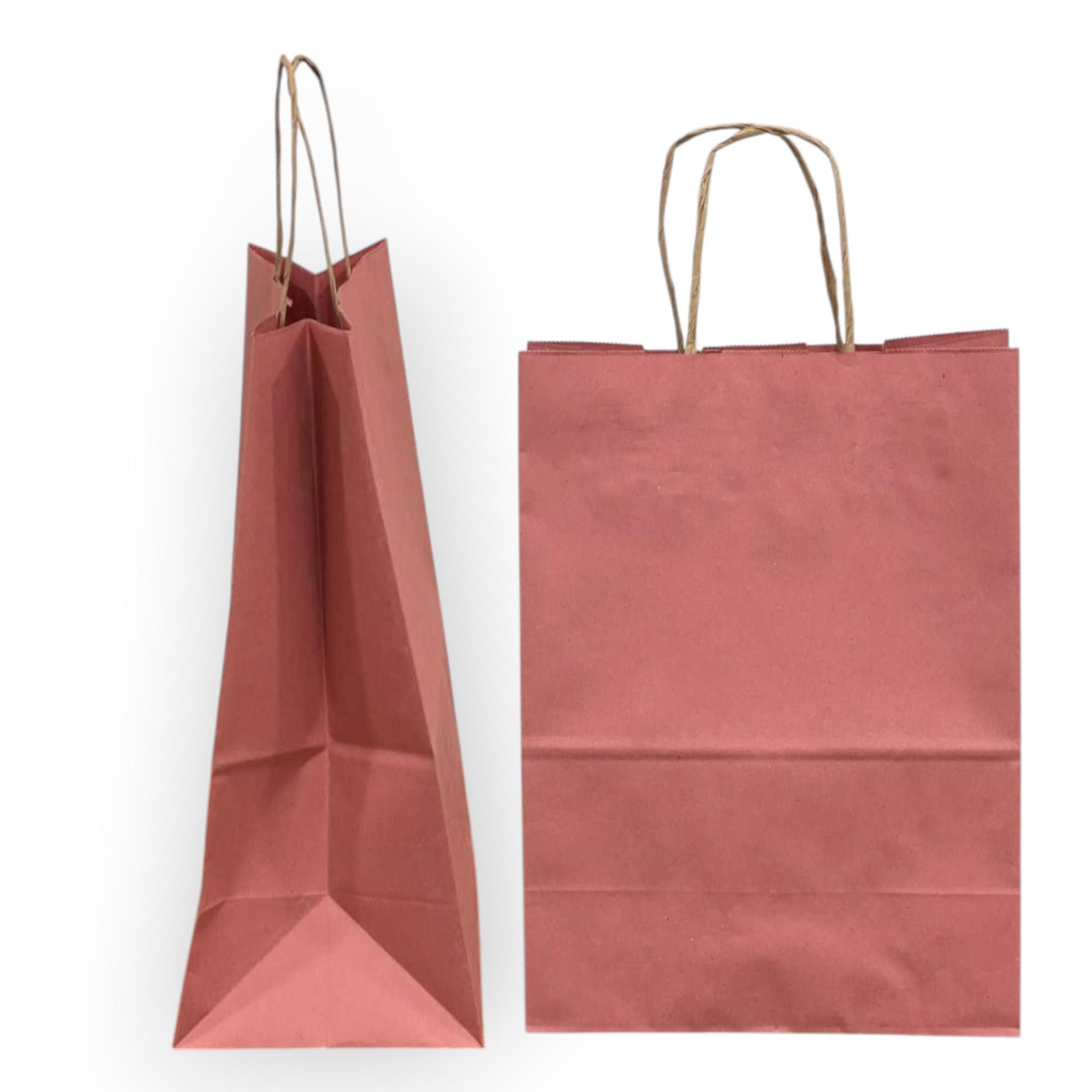 Пакет бумажный с ручками 260х150х350 мм 175 шт. Розовый (548279) - фото 2 Пакет бумажный с ручками 260х150х350 мм 175 шт. Розовый (548279) - фото 2