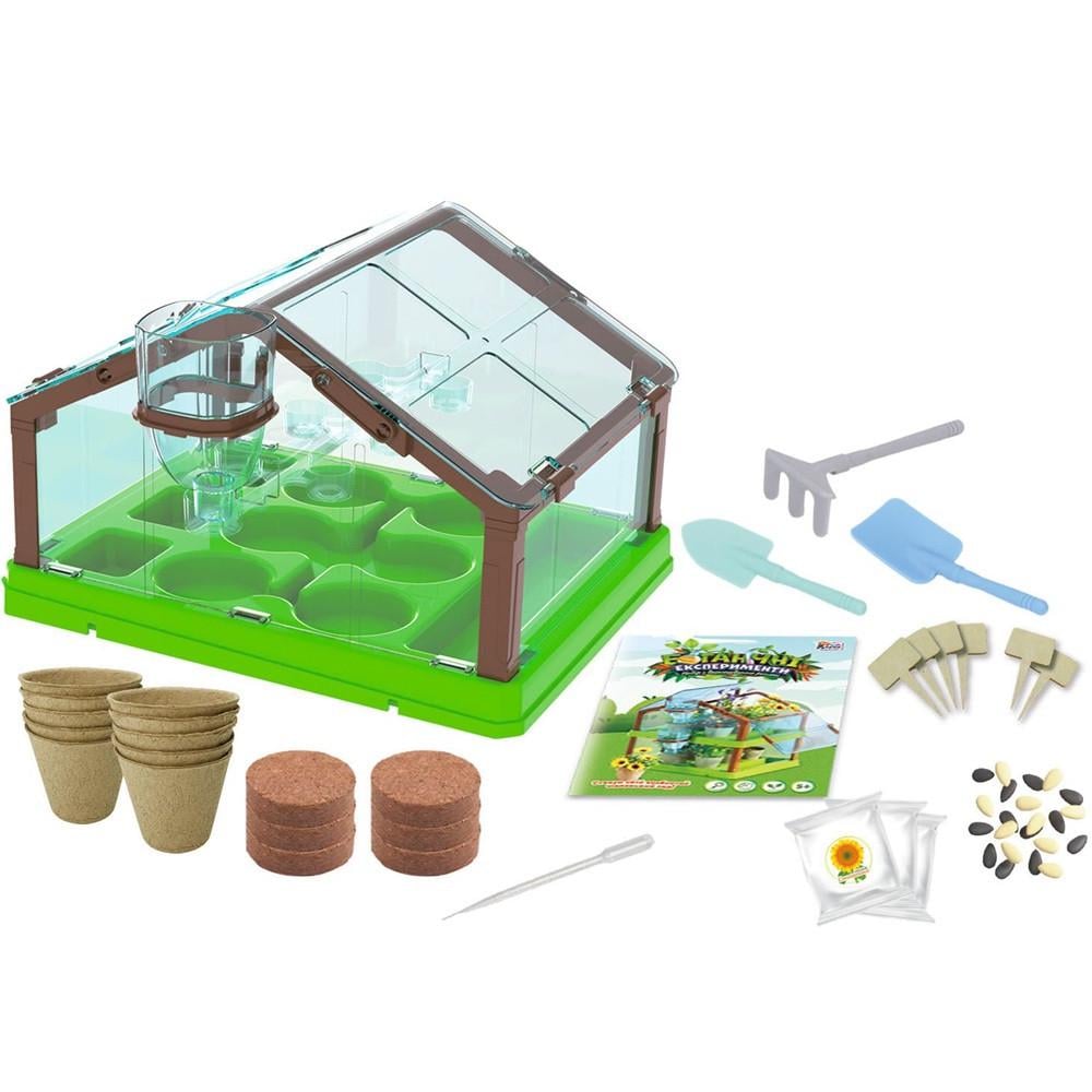Набір для вирощування рослин Ботанічний теплиця/ґрунт/насіння/інструменти від 5 років (30731358) - фото 3 Набір для вирощування рослин Ботанічний теплиця/ґрунт/насіння/інструменти від 5 років (30731358) - фото 3