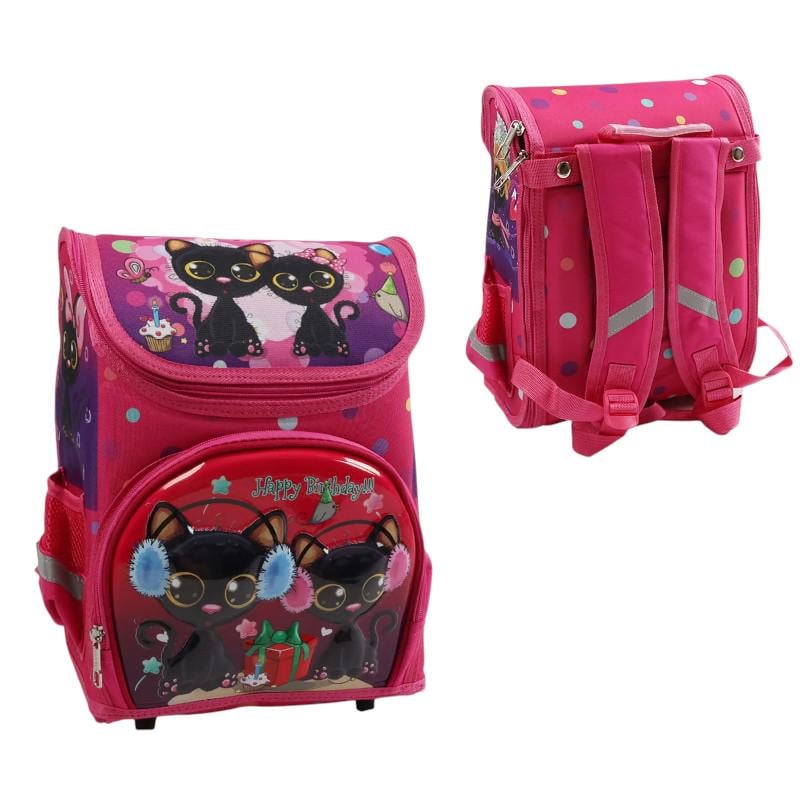 Рюкзак шкільний дитячий кошенята 26х17х35 см (C 72951) - фото 2