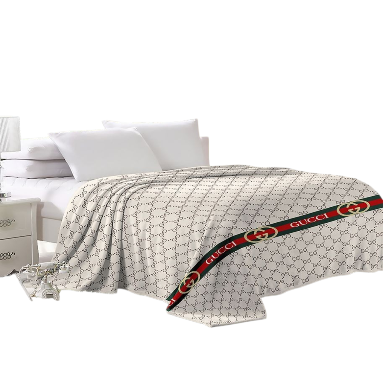 Плед флисовый ShelestMody евро 240x220 Молочный (899002322)