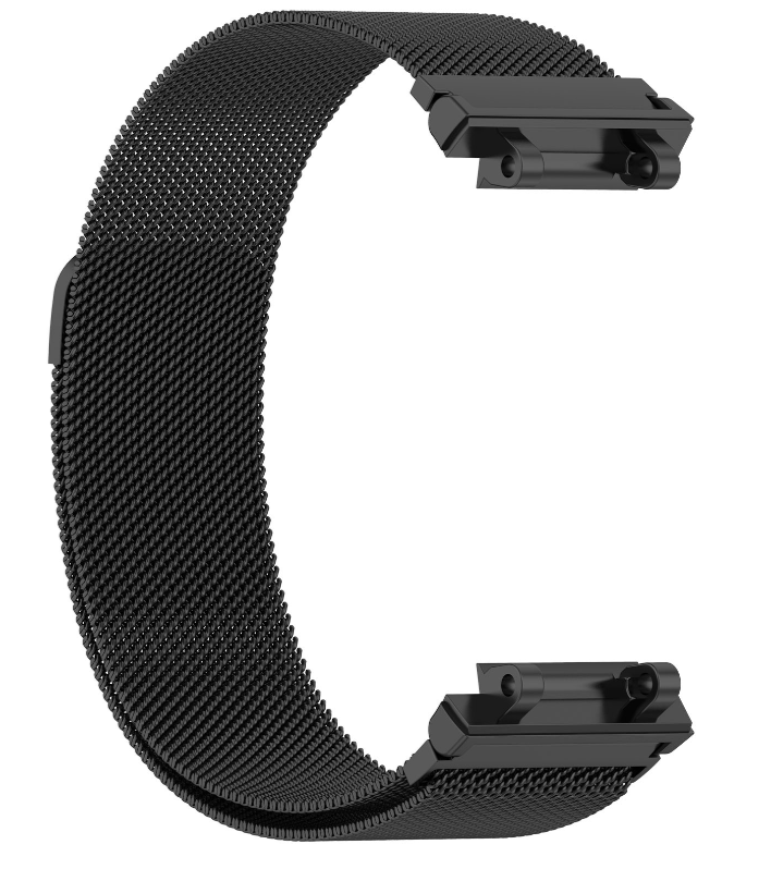 Ремешок DK Metal Milanese Loop Magnetic для Xiaomi Amazfit T-Rex 2 Black (A2169)