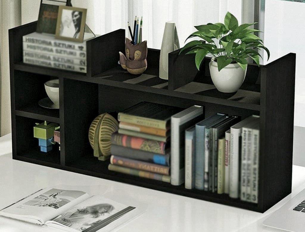 Полка-надстройка настольная из дерева Ювелиса венге (АКД-019012)