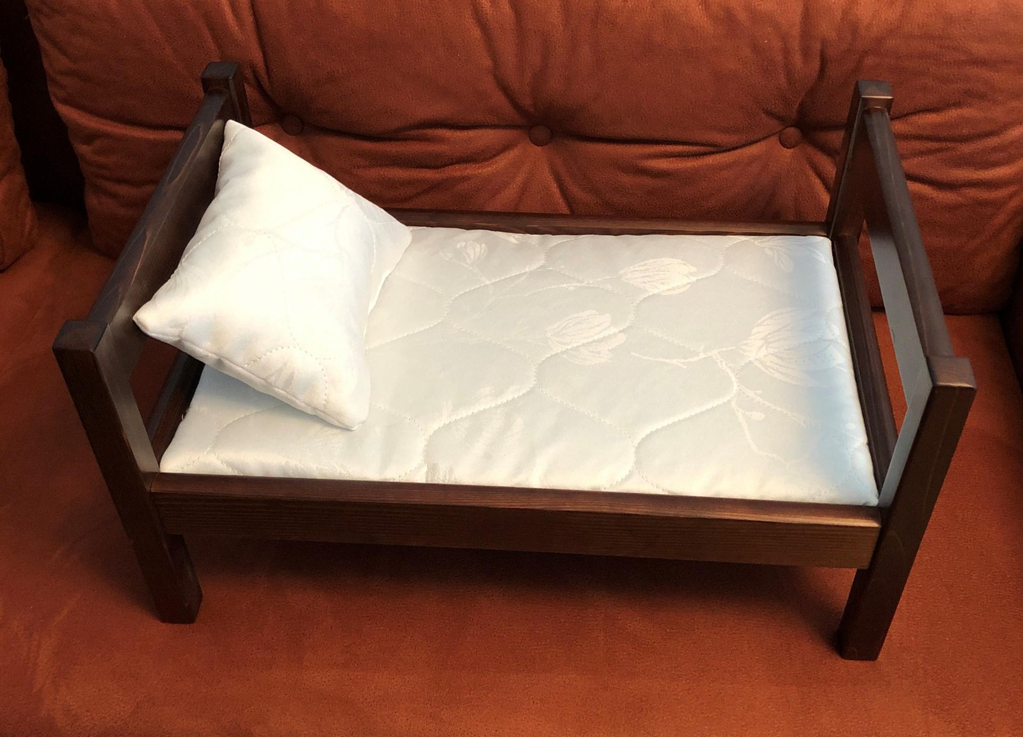 Кроватка для куклы деревянная Скиф ЛДЛ-1 Орех (24053741) - фото 3 Кроватка для куклы деревянная Скиф ЛДЛ-1 Орех (24053741) - фото 3