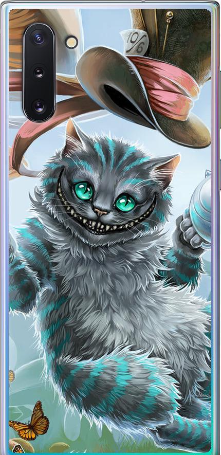 Чехол на Samsung Galaxy Note 10 Чеширский кот 2 (3993t-1718-42517)
