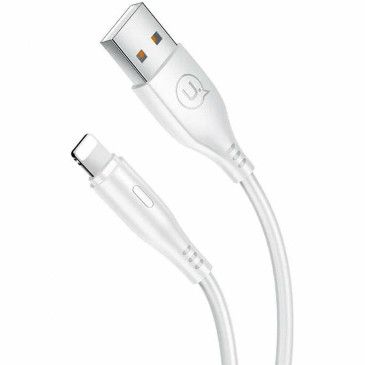 Кабель Usams US-SJ266 U18 Round USB to Lightning 2 A 1 м White (SJ266USB02)