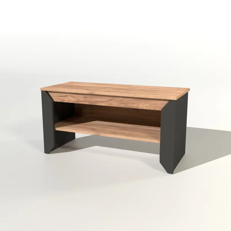 Тумба для обуви Эверест Нордик 900 Графит/Дуб крафт золотой (26844132)