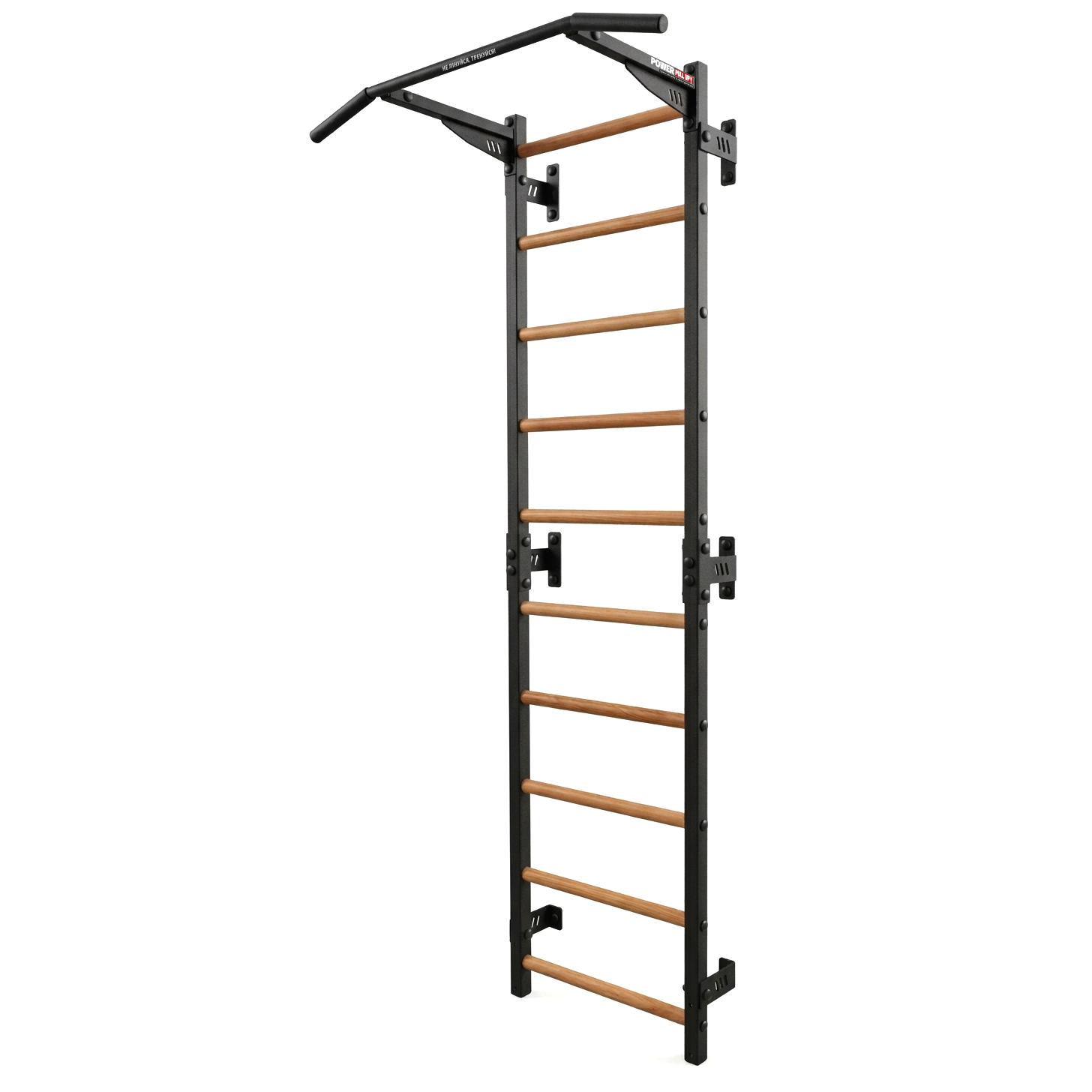 Шведская стенка с эргономичной перекладиной 2 хвата PowerPullUp P7040