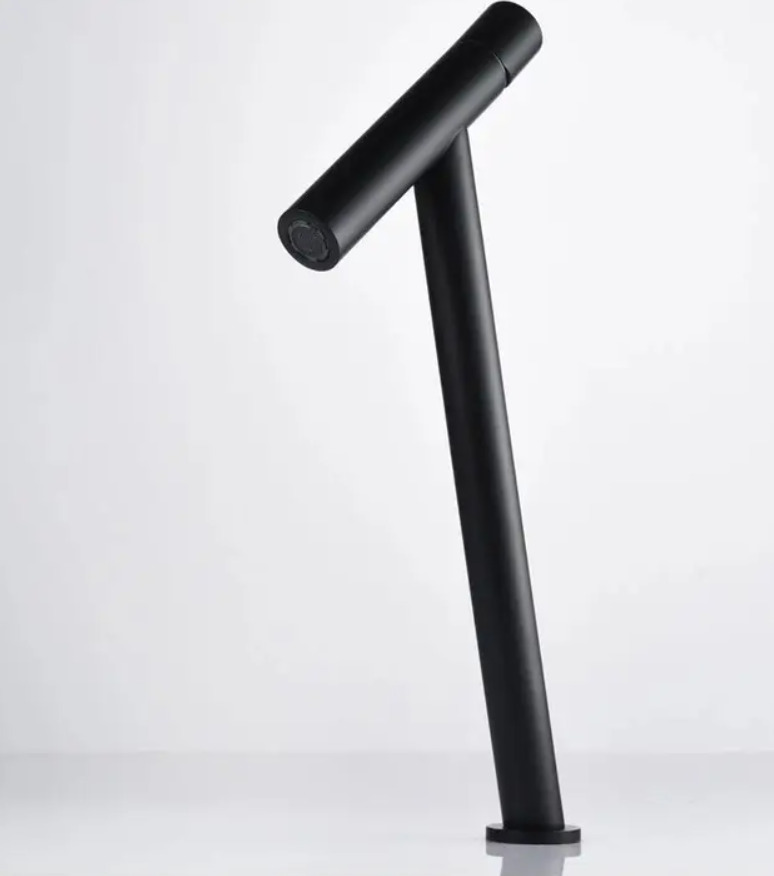 Смеситель Rea Zen высокий для умывальника Black (REA-B8035)