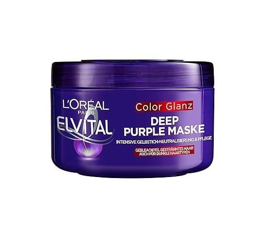 Маска для нейтралізації жовтизни волосся L'Oreal Paris Elvital Color Glanz Purple 250 мл