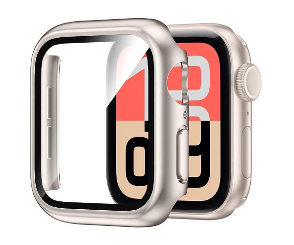 Чехол с защитным стеклом Protective Cover with Glass для Apple Watch Series 11 42 мм Шампань