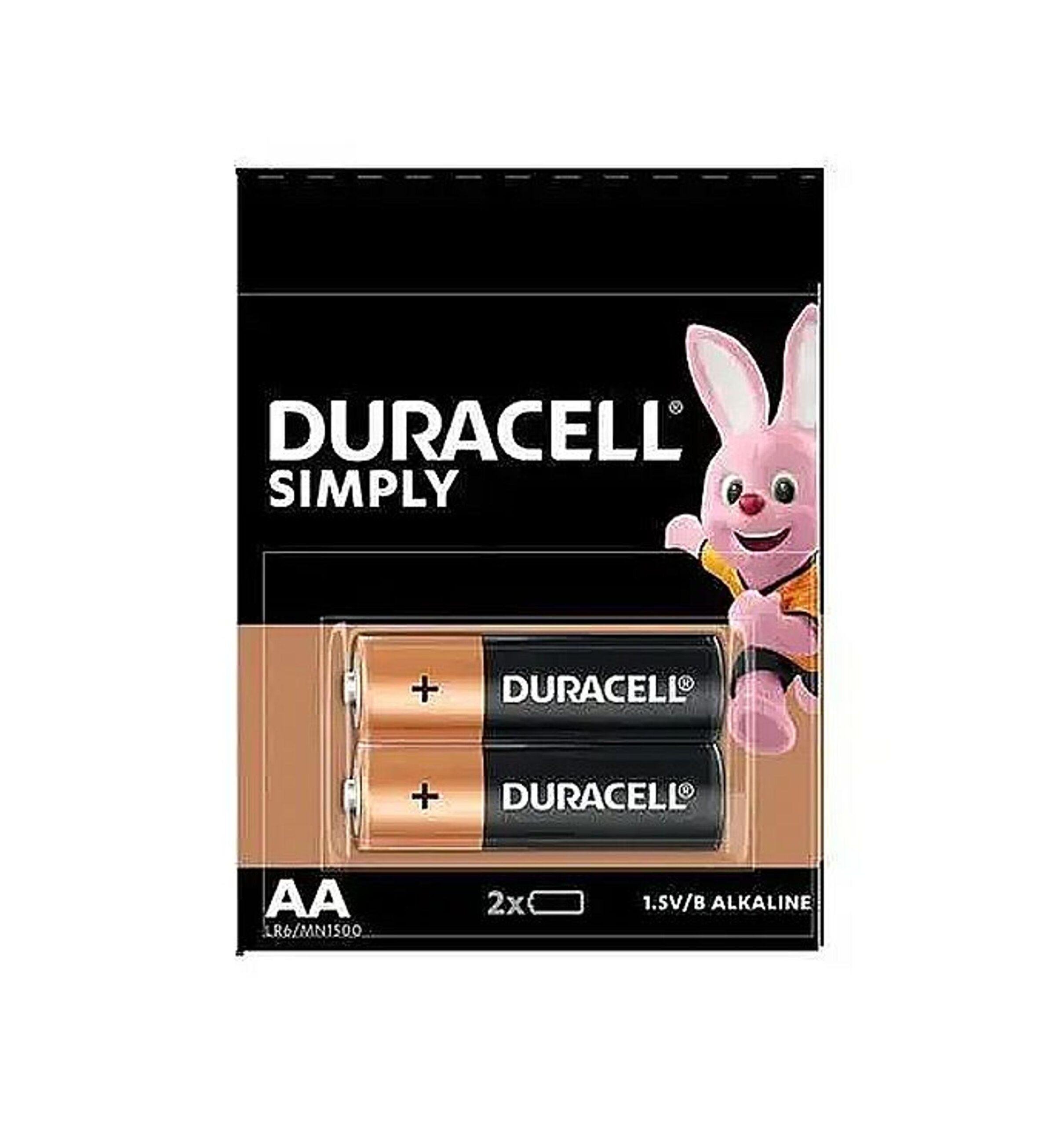 Батарейки Duracell LR6 AA 1,5V 2 шт. (18253239)