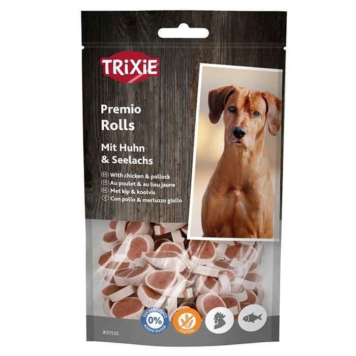 Ласощі для собак Trixie Premio Fish Chicken Rolls 75 г (31535)