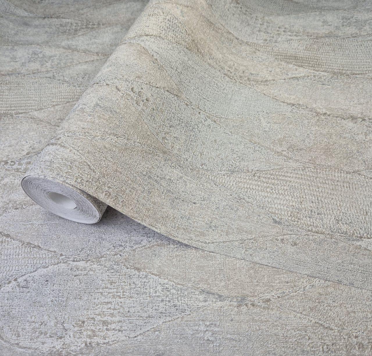 Обои виниловые Marburg Romantic 1030334 геометрия для спальни/гостиной 1,06x10 м Серо-бежево-голубой (1030334)