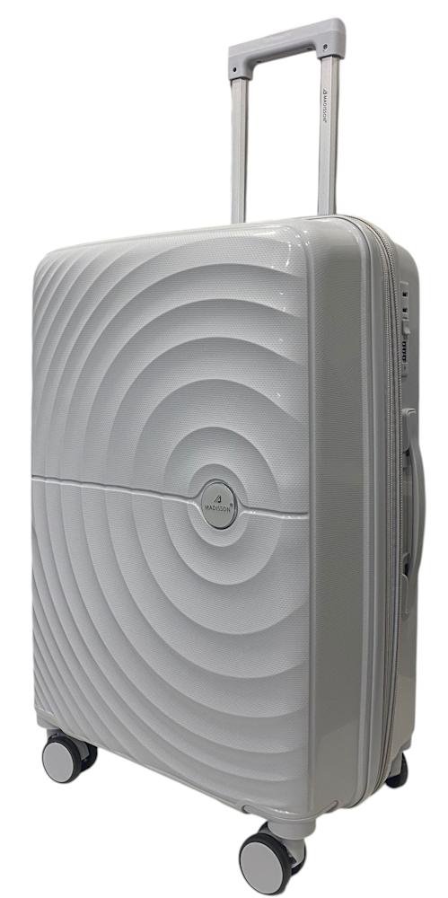 Чемодан средний Madisson Snowball 42203 полипропилен Серебряный