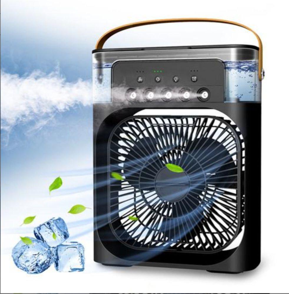 Кондиціонер міні портативний AIR Cooler Fan від USB Type-C 4в1 вентилятор/охолоджувач/зволожувач/нічник (19543673) - фото 2