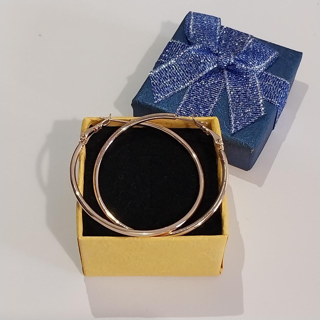 Серьги-кольца Xuping ювелирный сплав медзолото 45 мм Золотистый (2150613912)