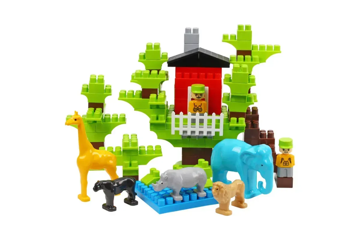 Конструктор детский ТехноК Домик на дереве из пластика на 130 деталей Разноцветный (150-98-TH1089)