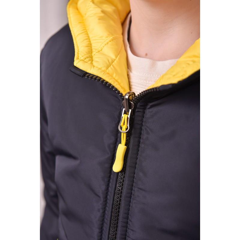 Куртка осенняя для мальчика двухсторонняя 146 см Желтый с синим (2733712854) - фото 6 Куртка осенняя для мальчика двухсторонняя 146 см Желтый с синим (2733712854) - фото 6