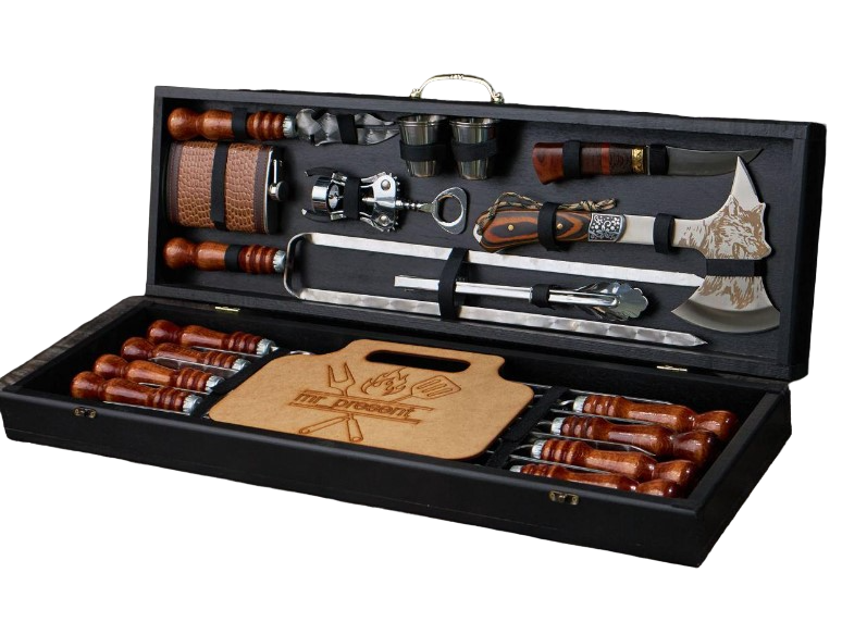 Набор шампуров Хищник №7 в кейсе XL