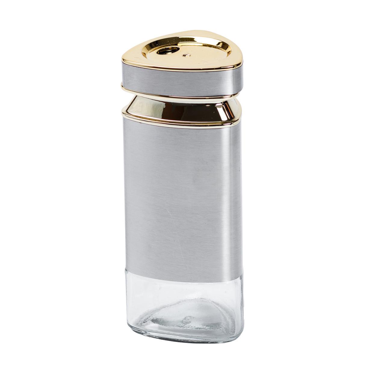 Ємність для спецій скляна хромована 120 мл - фото 2 Ємність для спецій скляна хромована 120 мл - фото 2