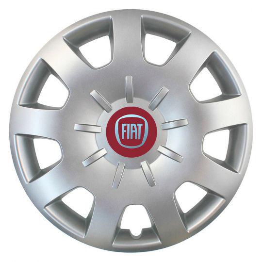 Автомобильные колпаки SKS 314 R15 с логотипом Fiat 4 шт. Серебристый