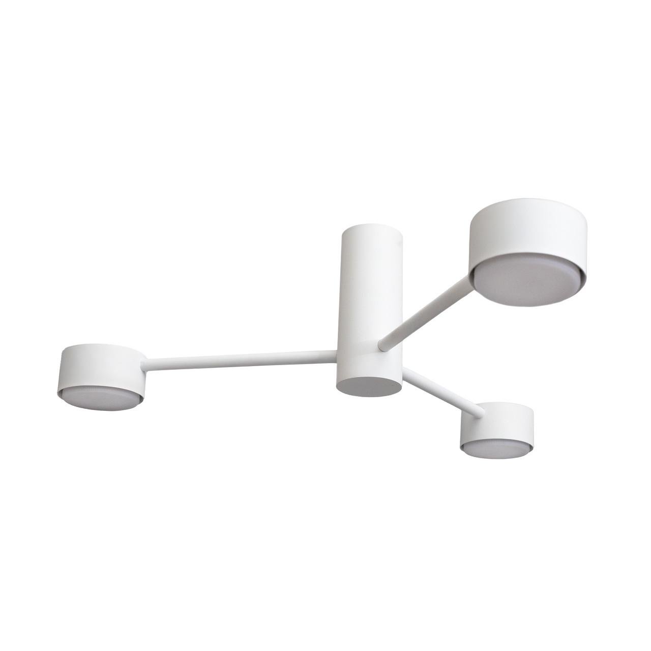 Люстра стельова MSK ELECTRIC Copter NL 8041-3 WH на три круглі плафони під лампи GX53 Білий (MSK_618773) - фото 3 Люстра стельова MSK ELECTRIC Copter NL 8041-3 WH на три круглі плафони під лампи GX53 Білий (MSK_618773) - фото 3