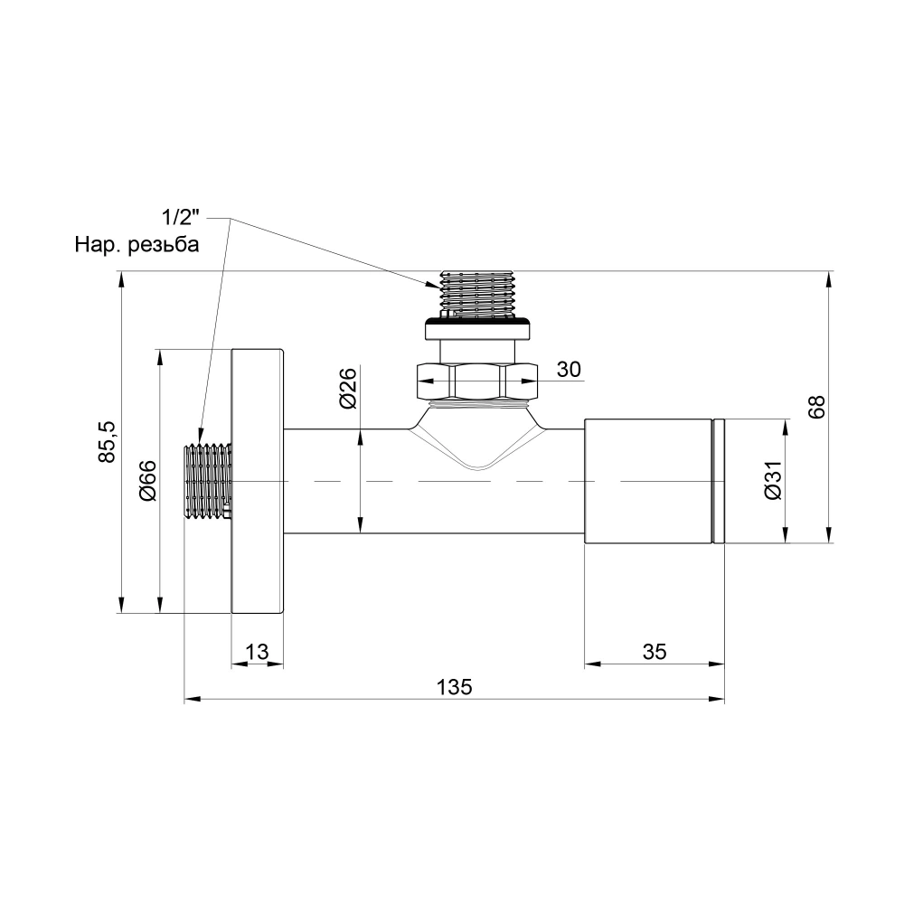 Комплект кранів Thermo Alliance Standart SF395W15B для рушникосушарки кутовий подовжений 1/2" (SD00053596) - фото 4 Комплект кранів Thermo Alliance Standart SF395W15B для рушникосушарки кутовий подовжений 1/2" (SD00053596) - фото 4