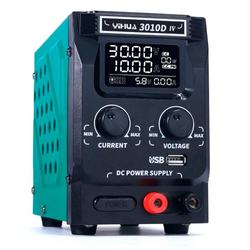 Блок питания YIHUA 3010D-IV 30 V 10 A импульсный с цифровой индикацией V/A/W Quick Charge 3.0 (2000996202974) - фото 3