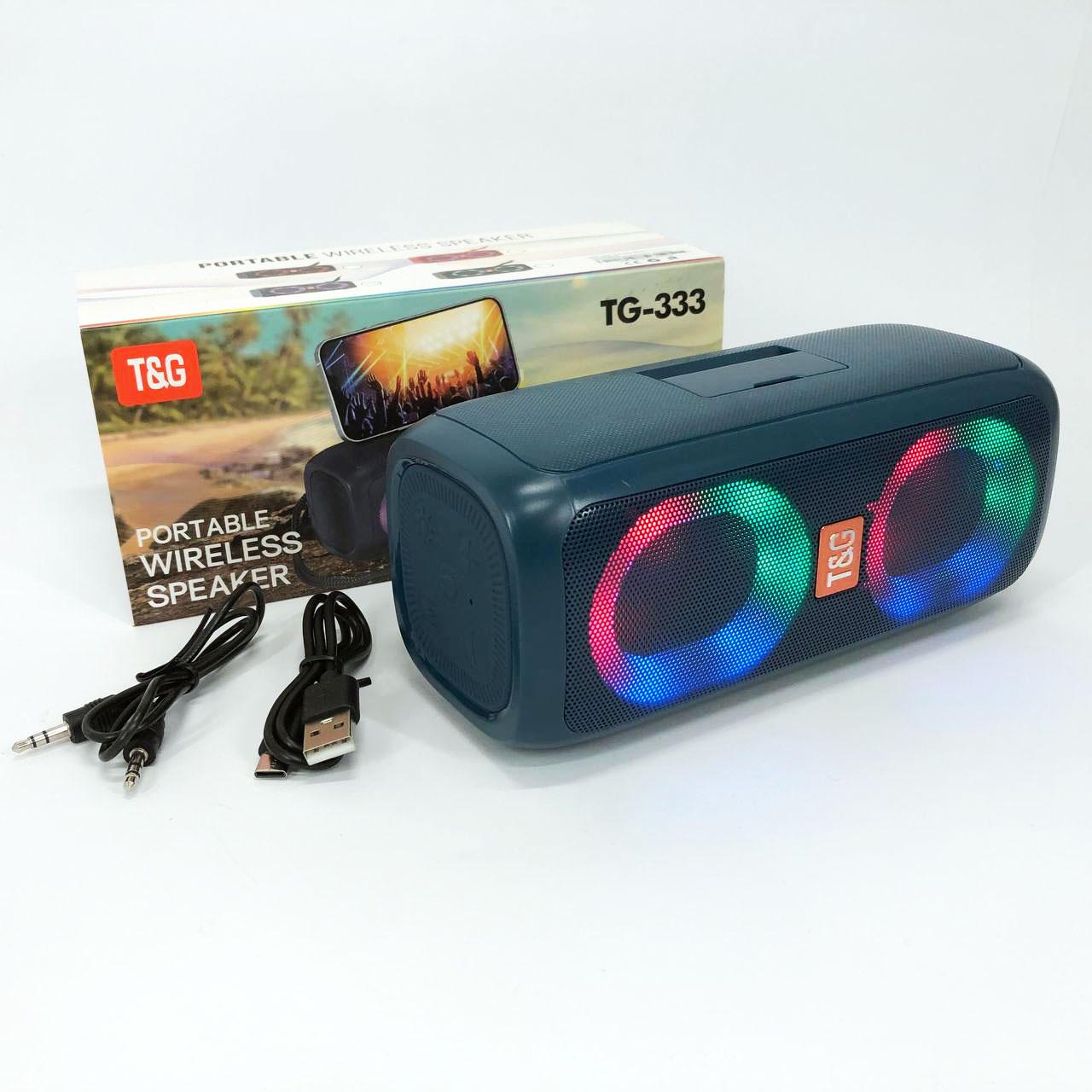 Портативна колонка TG333 2x5W з RGB підсвічуванням - фото 2