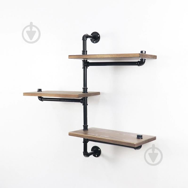 Полки навесные из труб GoodsMetall в стиле LOFT 1000х800х200 ПТ7