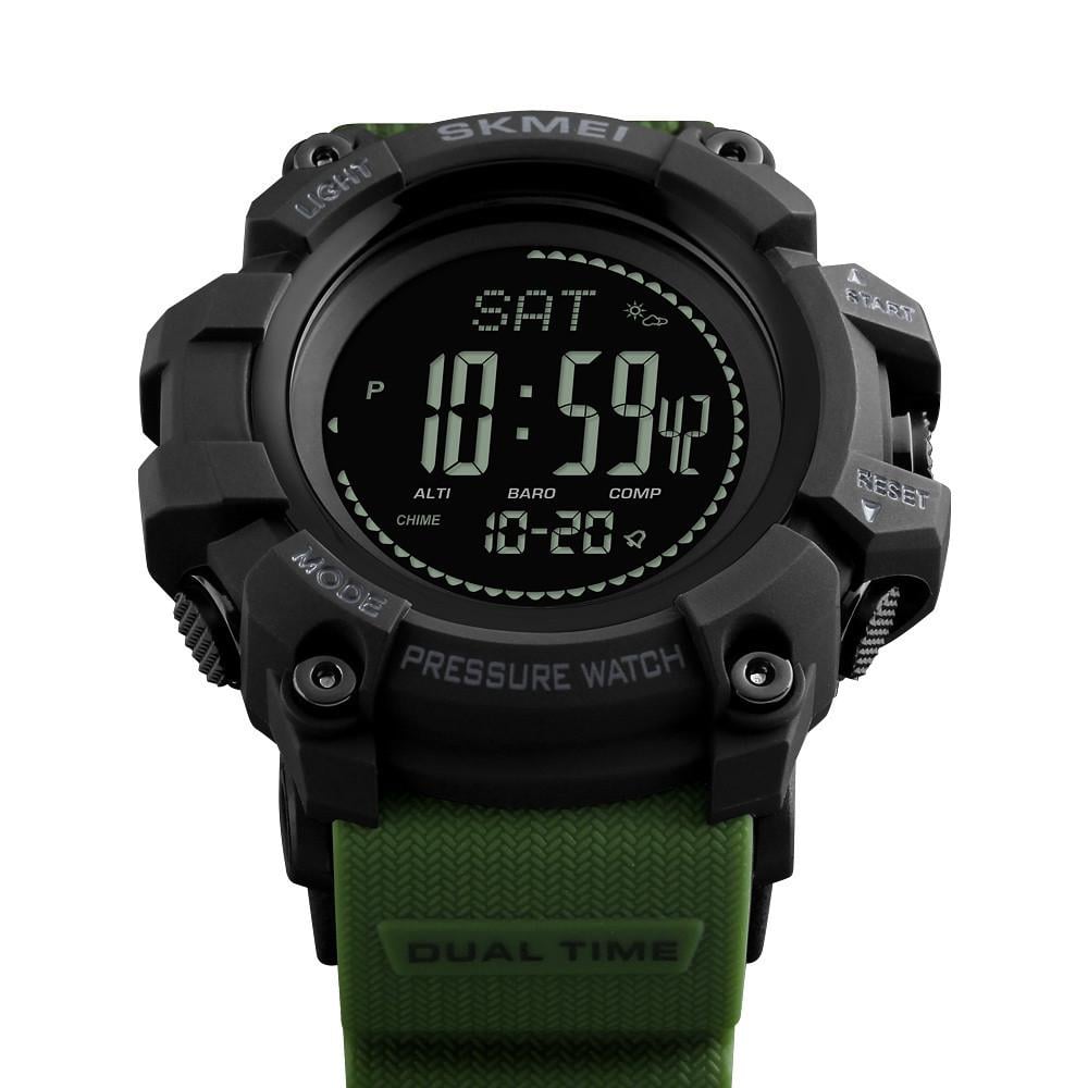 Годинник Skmei чоловічий наручний 1358AG watch Army Green (12275) - фото 3