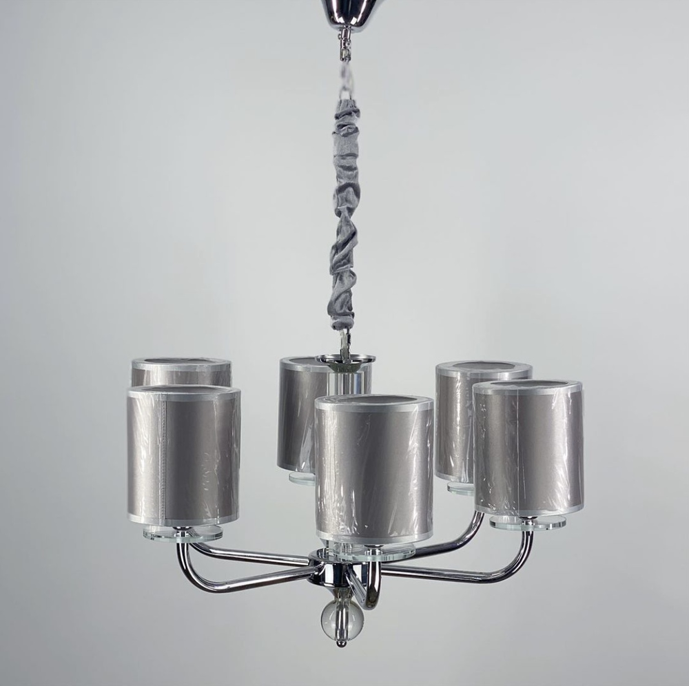 Люстра-подсвечник на 6 абажуров Ø 65 см (AT 25/6) Люстра-подсвечник на 6 абажуров Ø 65 см (AT 25/6)