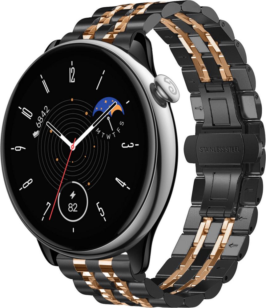 Браслет металлический Spinye Line для Amazfit GTR Mini Black/Pink (33501-51)